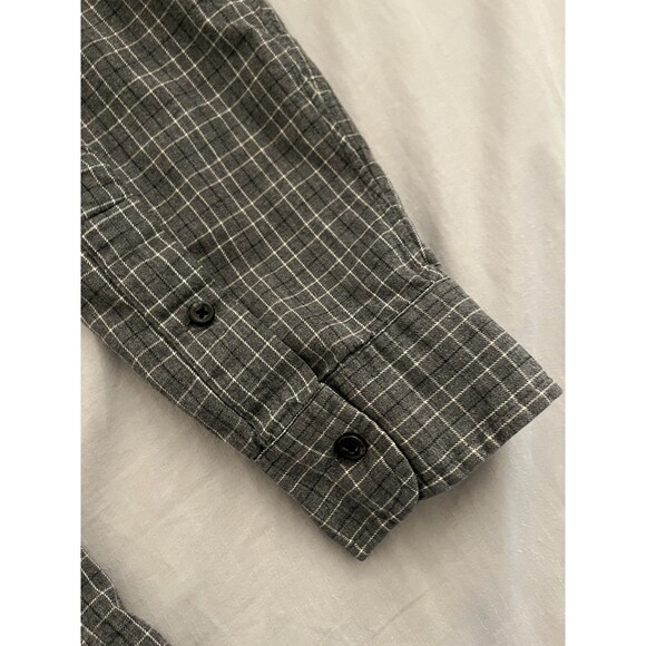 Ralph Lauren Gray Custom Fit Gray Gingham Long Sleeve Button Up Shirt Men's XL - Picture 8 of 13